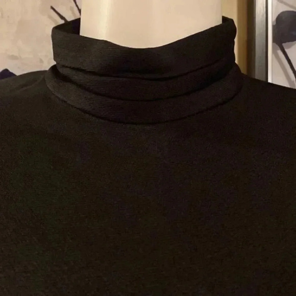 ZARA WOMAN NWT BLACK DRAPED SHEATH DRESS - Picture 11 of 12